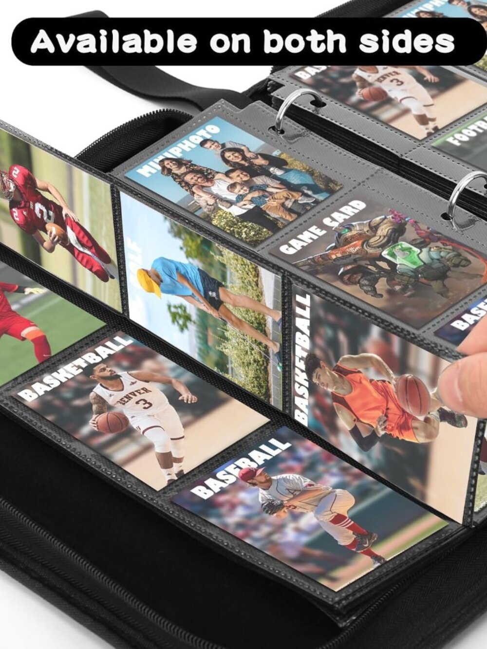 900 Pockets Trading Baseball Card Sleeves Binder, 50 Pages Double-Sided Protecto - Picture 6 of 7